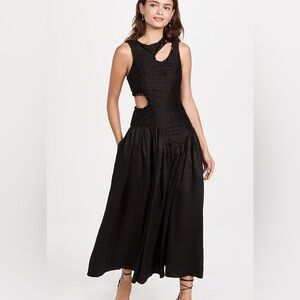 Aje Jolie Abstract cut out dress